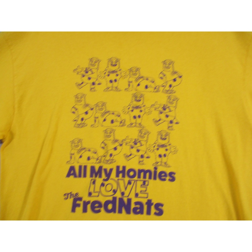 Delta Pro Weight FredNats All My Homies Love The FredNats T-Shirt Yellow Mens XL
